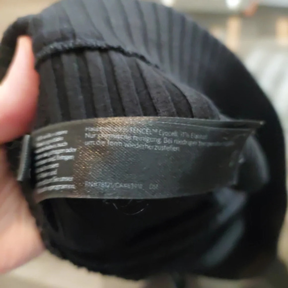 Eileen Fisher Ribbed Knit Pull-on pant black Minimalist Medium - Picture 6 of 9